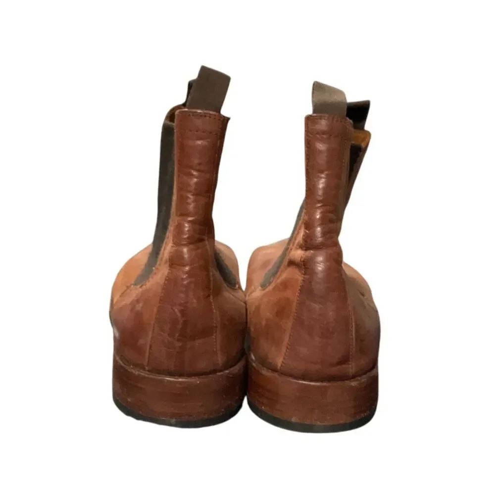 FRYE Leather Chelsea Boots Brown Pull-On Ankle Boot Men’s Size 10 - Picture 4 of 6
